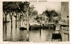 Avignon inondation de 1935 Boulevard Saint-Michel
