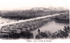 Avignon Pont de bois sur le Rhône -
													69 Rhône
												