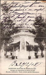 Bordeaux exposition-maritime 1907 Kiosque Lillet à Bordeaux