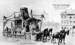 Bordeaux fête-des-vendanges 14 Char de la Verrerie à Bordeaux