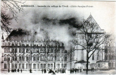 Bordeaux - collège Tivoli -incéndie 1 (2) à Bordeaux