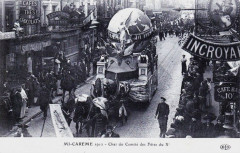 Char du Comité des Fêtes du Xème arrondissement à la Mi-Carême 1912 à Paris