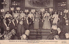 Election de la Reine des Reines 1907 à la Mairie du IVème -
													75 Paris
												