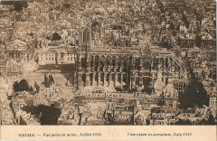 Reims-Fr-51-cathédrale-vue aérienne en 1918-a1