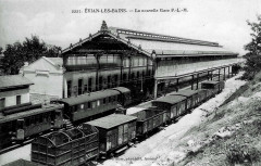Gare d'Evian-les-Bains postcard