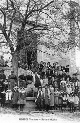 Vedène sortie de l'église