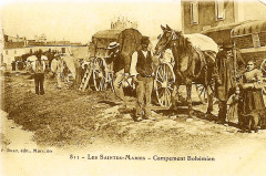 Campement de bohémiens en Camargue