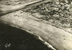 Vue aérienne de Capbreton vers 1948 à Capbreton