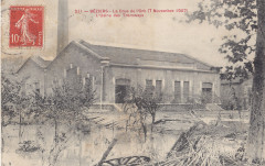 Inconnu 211 - Beziers - La Crue de l'Orb (7 novembre 1907) - L'Usine des Tramways