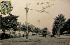 Carte postale ancienne Boulevard Brune
                                                                     à Paris 14e
                                