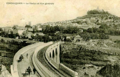 Forcalquier viaduc et vue générale