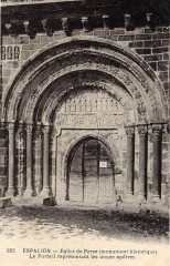 Espalion - église de Perse - Portail 2 -
													12 Aveyron
												