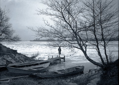 Grand Rhône gelé Naudot Carle 1930