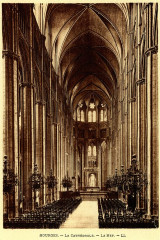Bourges la cathedrale la nef -
													18 Cher
												