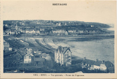 Carte postale ancienne Binic-Fr-22-vers 1930-vue générale-pointe de Rognouse
                                                                     à Binic-Étables-sur-Mer
                                