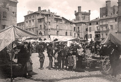 Uzès Marché en 1890