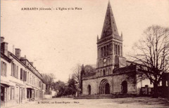 Ambares église 5 -
													33 Gironde
												