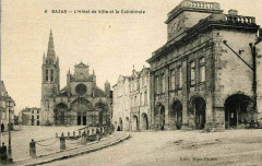 Bazas - Mairie et Cathédrale