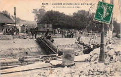 Blaye - accident de chemin de fer