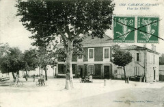Cabanac-et-Villagrains - place des platanes