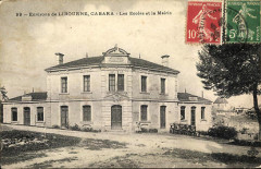 Cabara - Les Ecoles et la Mairie