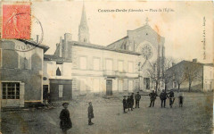 Castets-en-Dorthe - Place de l'église 1