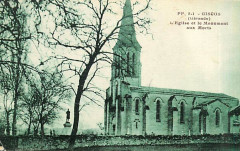 Giscos - Eglise et monument aux morts -
													33 Gironde
												