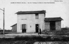 Gare-Lalande-Fronsac-Tram-1915 -
													33 Gironde
												