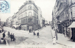 Asnières-sur-Seine.Grande Rue et rue de Paris