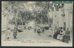 Puissalicon vue de la promenade 1910 - Archives départementales de l'Hérault - FRAD034-2FICP-01680-00001