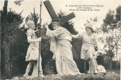 Carte postale ancienne Calvaire de Pontchâteau - IIe Station - Jésus est chargé de sa croix
                                                                     à Pontchâteau
                                
