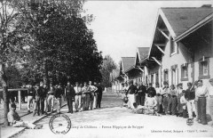 Cp camps de chalons ferme hippique Suippes