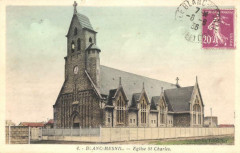 Le Blanc-Mesnil.Eglise Saint-Charles.Couleur