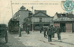 Les Lilas - Station du tramway de l'Opéra, Place Paul de Kock