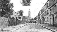 Carte postale ancienne Rue Louis-Blanc
                                                                     à Saint-Ouen-sur-Seine
                                