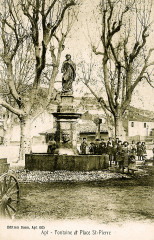 Apt fontaine et place Saint-Pierre -
													84 Vaucluse
												
