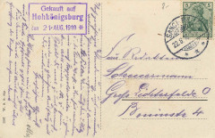 Hohkönigsburg, Elsass-Lothringen - Stadtansicht und Hotel Buckel (back) (Zeno Ansichtskarten)