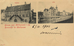 Mülhausen i. E., Elsass-Lothringen - Rathaus; Postamt (Zeno Ansichtskarten)