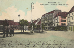 Mülhausen i. E., Elsass-Lothringen - Rathausplatz (Zeno Ansichtskarten)