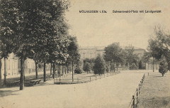 Mülhausen i. E., Elsass-Lothringen - Schwarzwaldplatz mit Landgericht (Zeno Ansichtskarten)