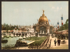 Carte postale ancienne Dôme central de l'Exposition Universelle de 1889
                                                                     à Paris 7e
                                
