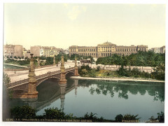 The University and bridge, Strassburg, Alsace Lorraine, Germany-LCCN2002695085