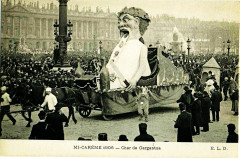 Mi-Carême 1906 - Place de la Concorde, le char de Gargantua 2