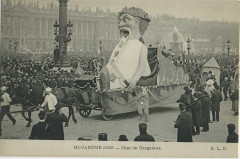 Mi-Carême 1906 - Place de la Concorde, le char de Gargantua