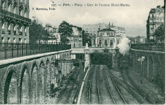 Carte postale ancienne Passy - Gare de l'avenue Henri-Martin
                                                                     à Paris 16e
                                
