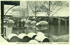 Carte postale ancienne Paris 12e - Paris Inondé - Entrepôt de Bercy
																	 à Paris 12e
								