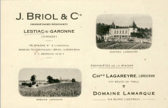 Lestiac - carte publicitaire