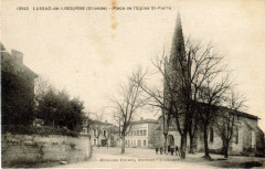 Lussac (Gironde) - Place de l'église