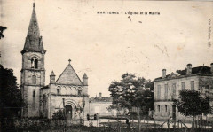 Martignas - Eglise et mairie