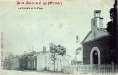 Saint-Aubin-de-Blaye - Temple et la Poste 2